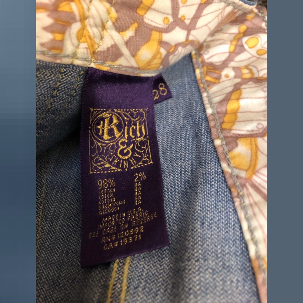 Dual Zipper Jean Shorts - Picture 4 of 5